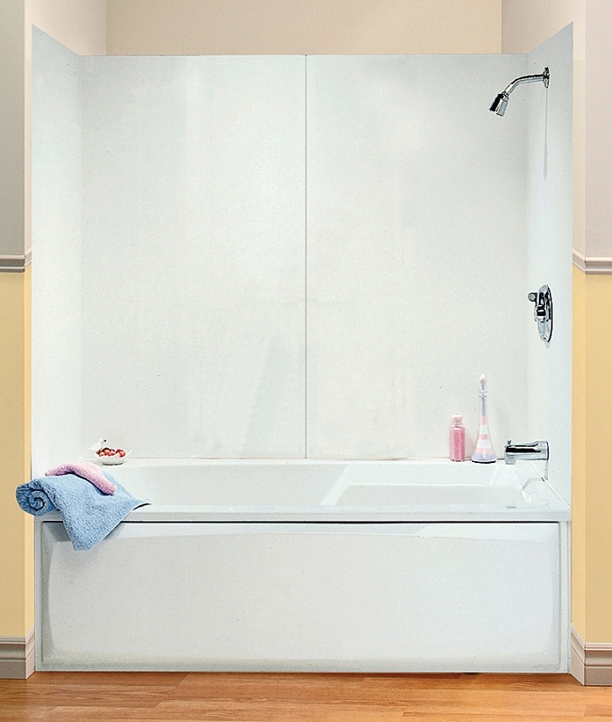 Bathtub Wall Kit 4-pc Wht 54h