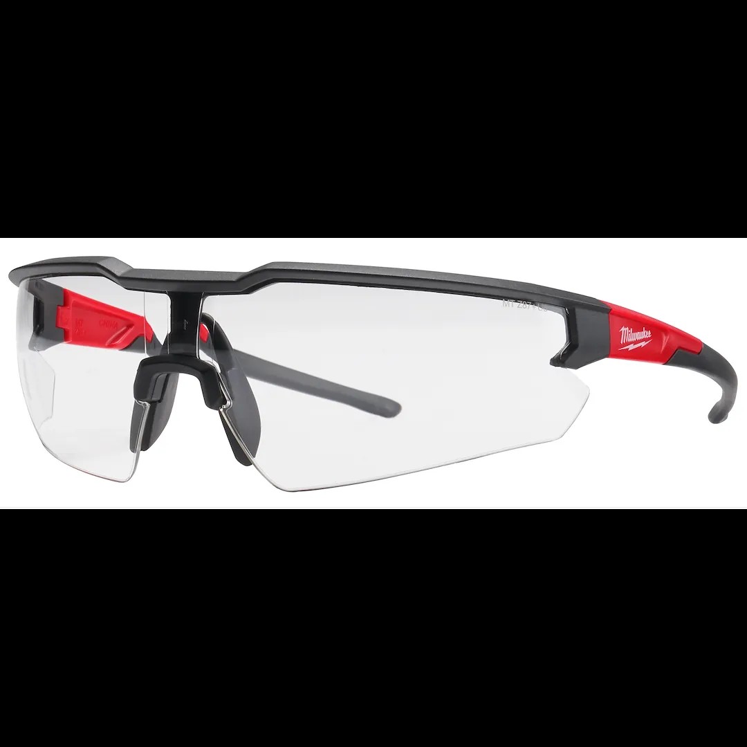 6 Clear Hard Coat Safety Glasses