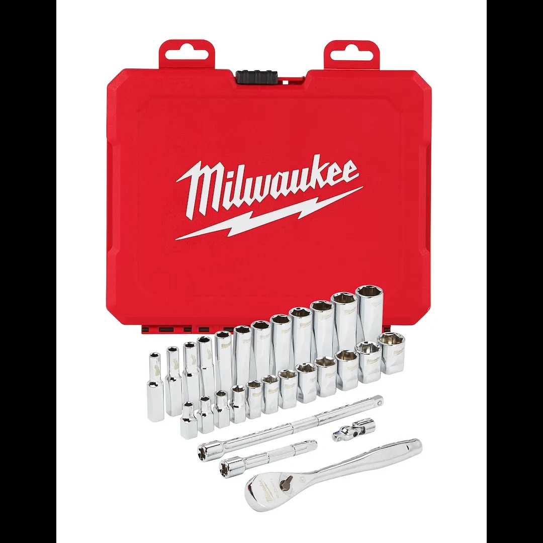 1/4"Drive28pcRat&SocSet-Metric