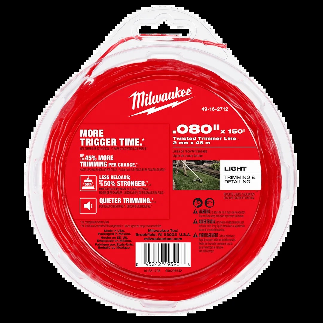 .080" x 150' Twisted Trimmer Lin