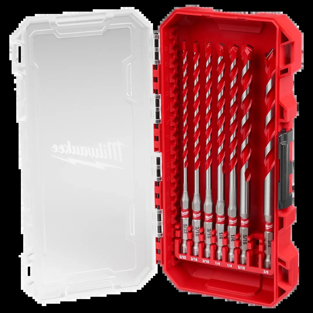 7PC. SHK? Crbd Hmr Drl Bit Set