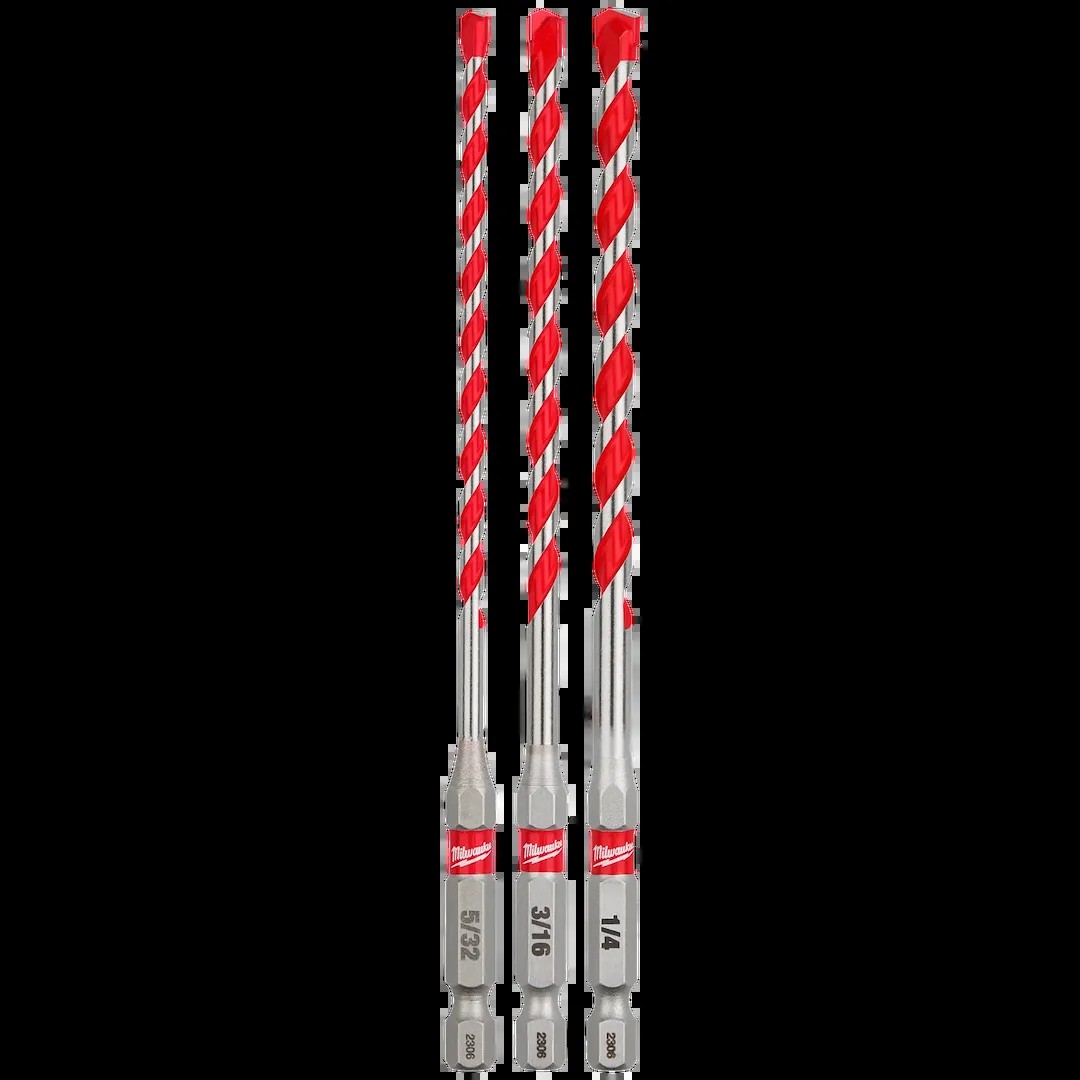 3PC. SHK? Crbd Hmr Drl Bit Set