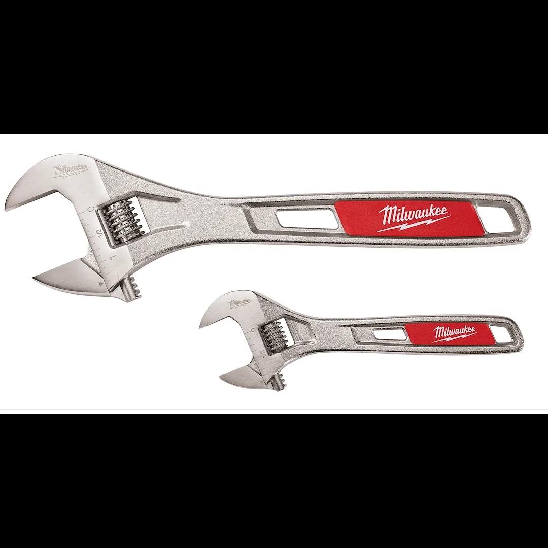 2Pc.6"&10"AdjustableWrenchSet