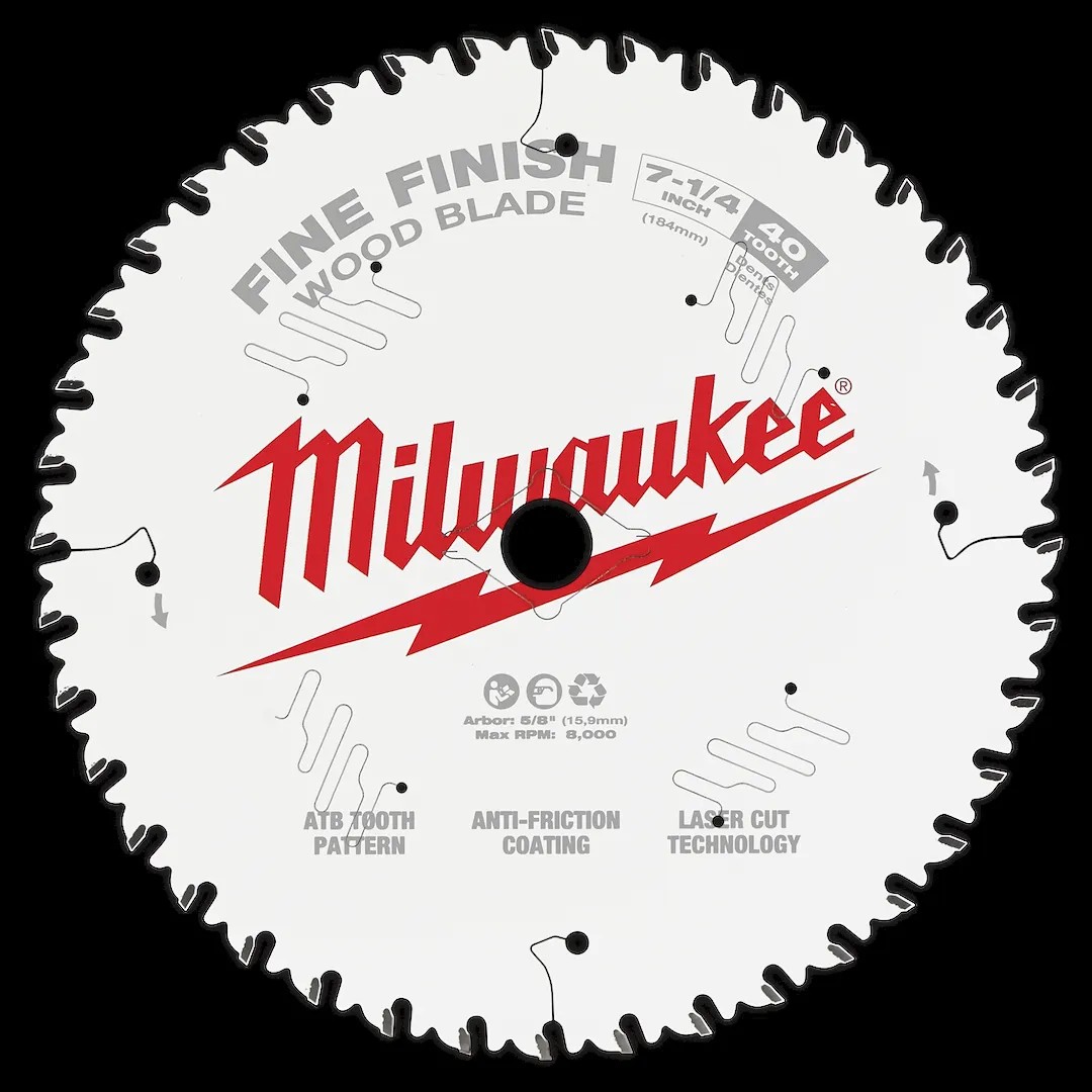 6-1/2" 40T Fine Finish CSaw Bld