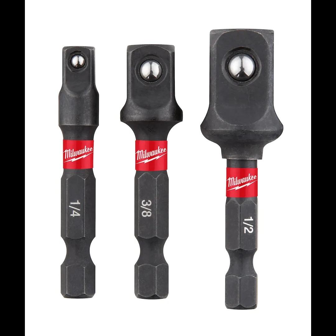 3pc 1/4"hex Adapter Set