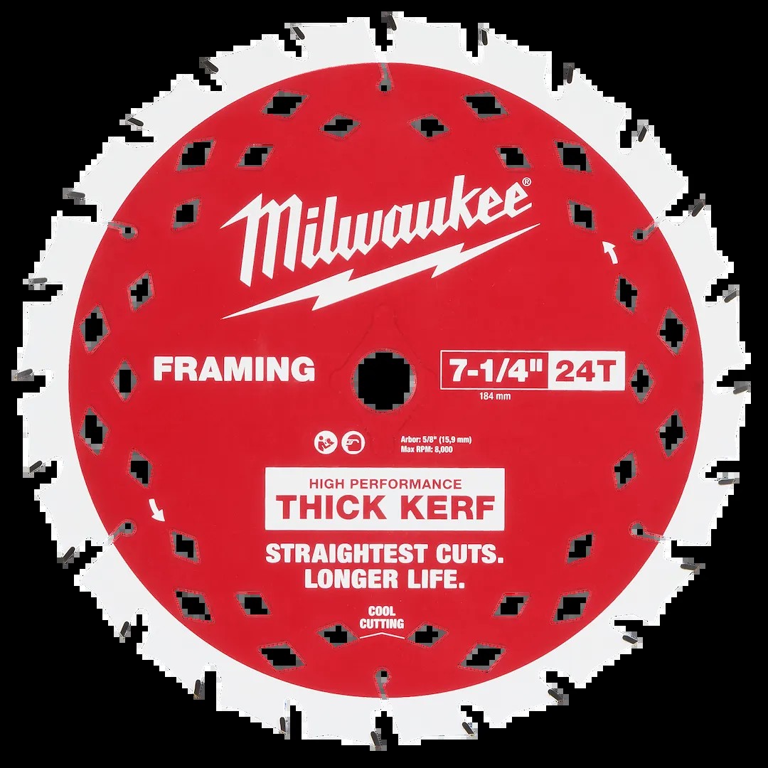 7-1/4" 24t Thick Kerf Saw Blade