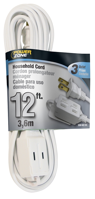 Pz Extnsn Cord 12ft Wht