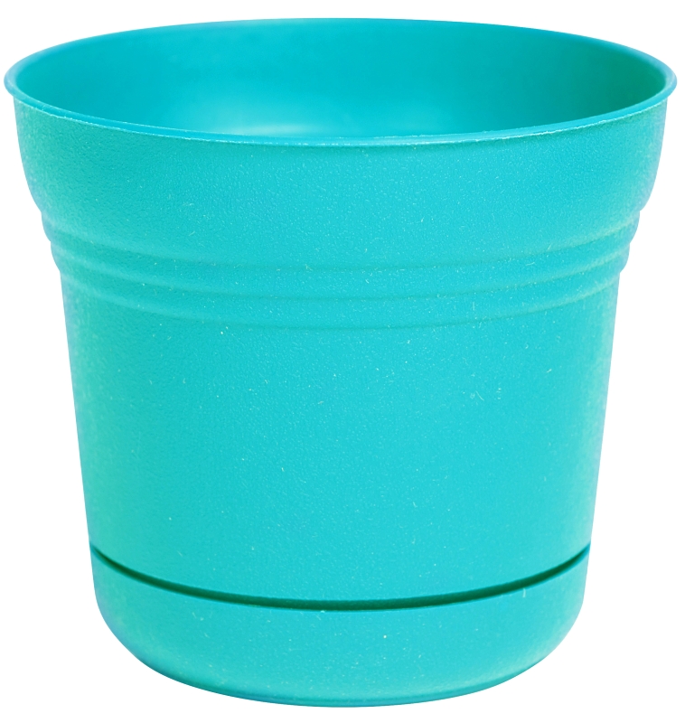 5" Teal Saturn Planter