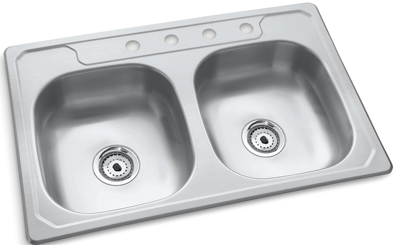 Kitcken Sink Ss Dbl 6in