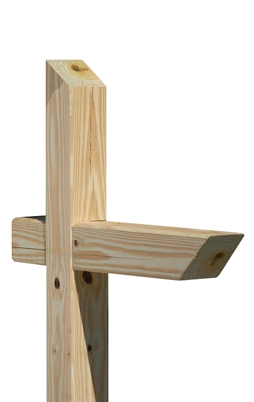 Mailbox Post Treatd 4x4in Wood