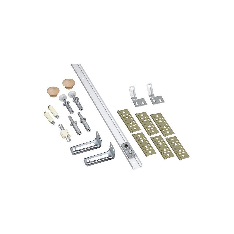48" FLD WHT DR HDW Kit