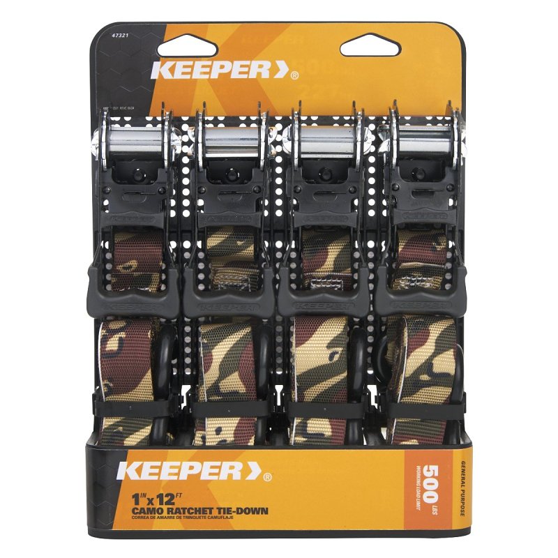 4PK 1x12 Camo Tie Down