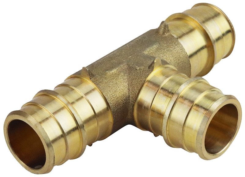 Pipe Tee 3/4" Barb Brs 200p