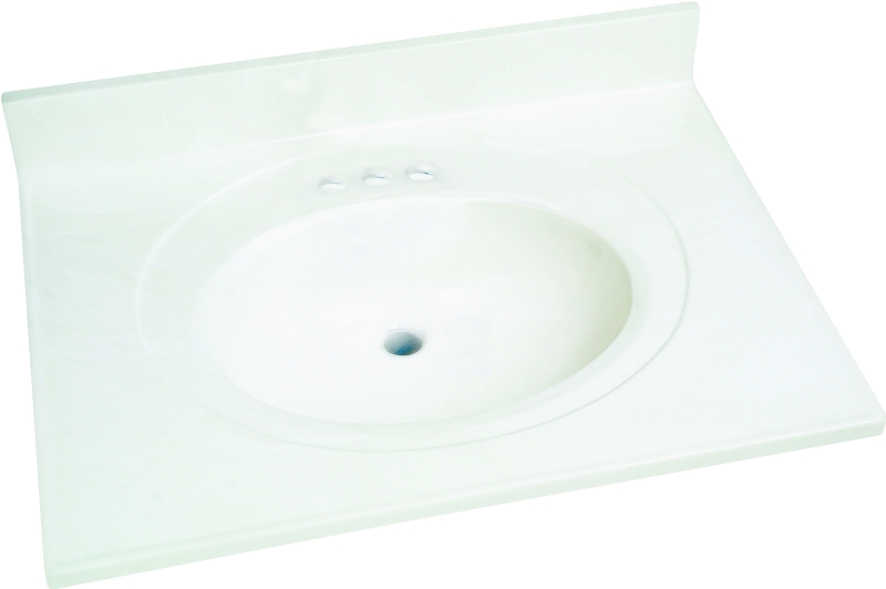 Vaty31x22"oaw Mar Wht Ovalbowl
