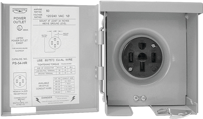 Outlet Rv Pwr 50a