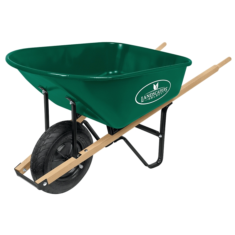 Wheelbarrow Stl Grn Tray 6 Cu Ft