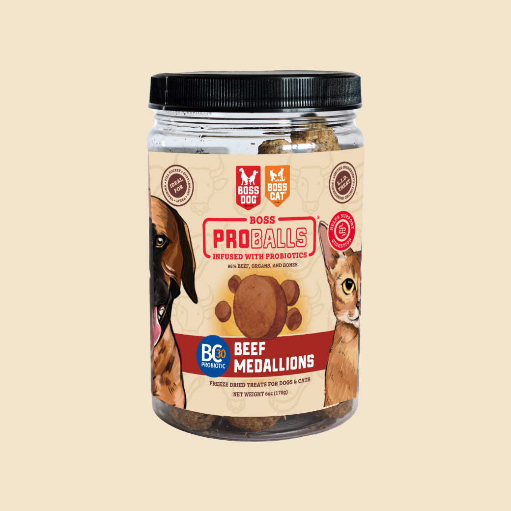Boss Dog Treat Proball Beef 3z