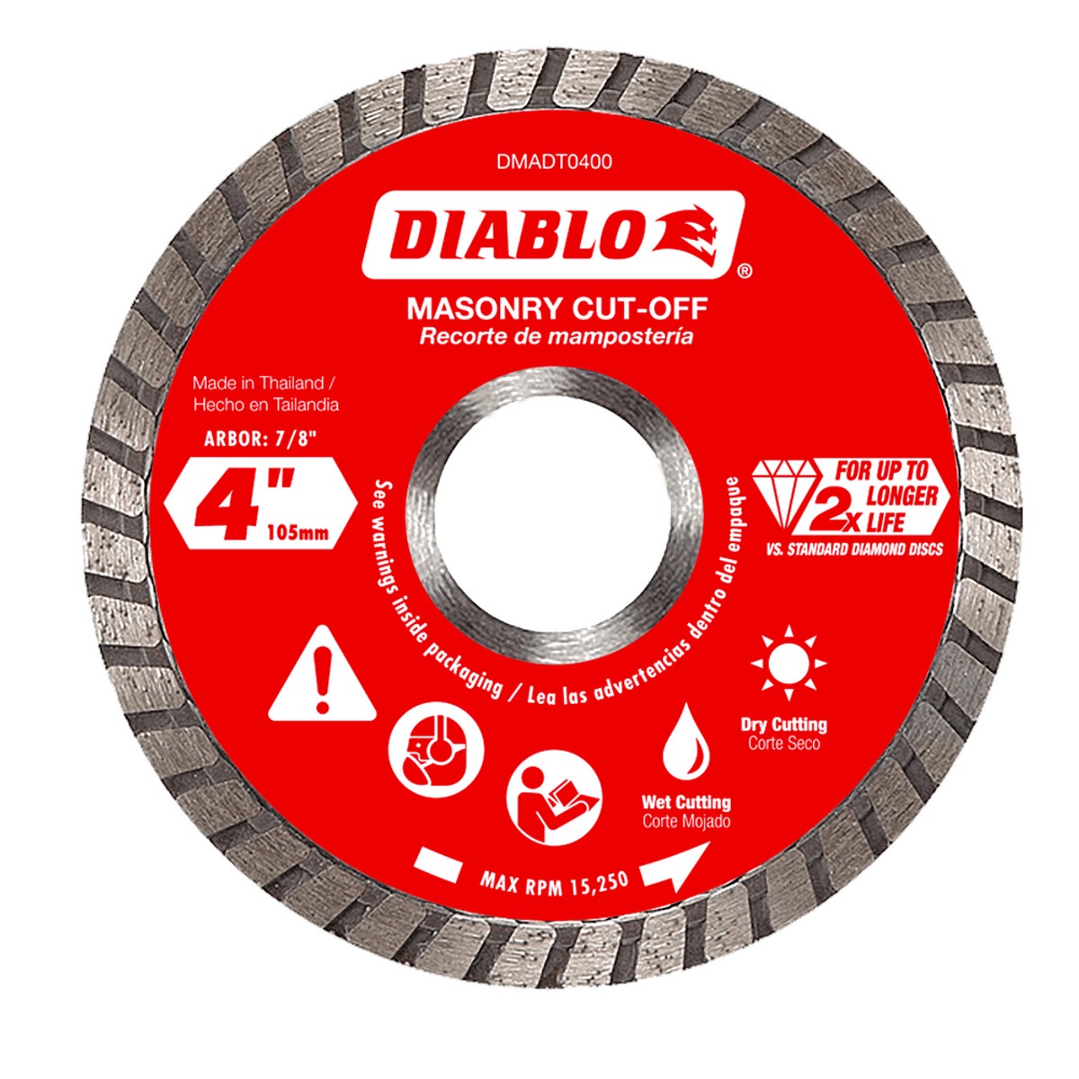 4DiamondTurboMasonryCut-OffDisc