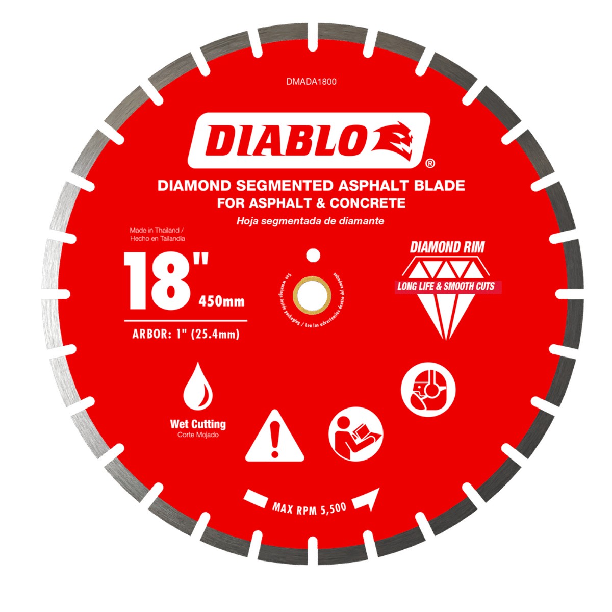 18" Diamond Seg Asphalt Blad