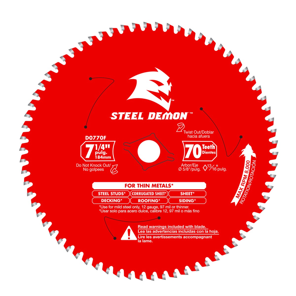 7-1/4x70t Stl Blade