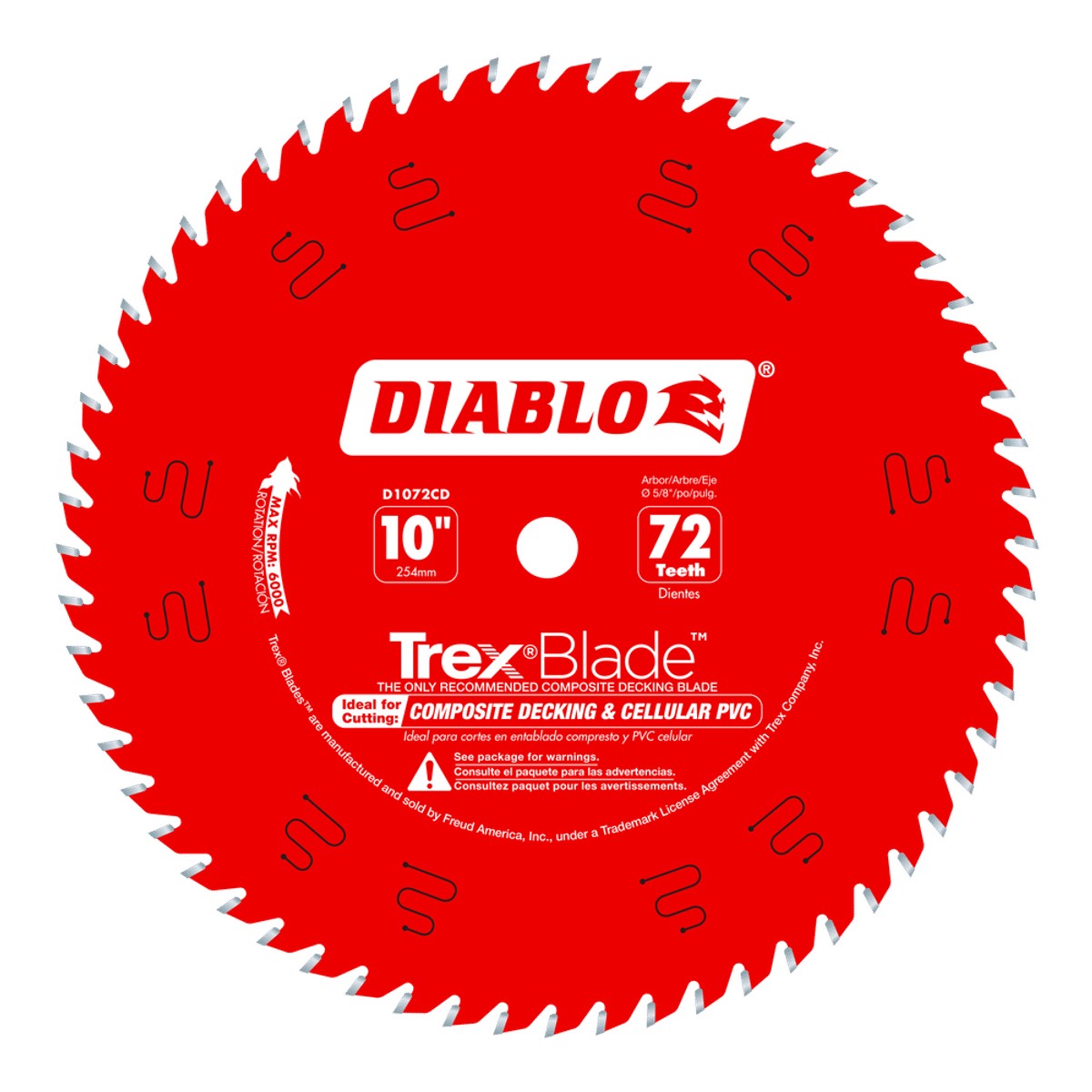 10"x72t Trex Comp Blade