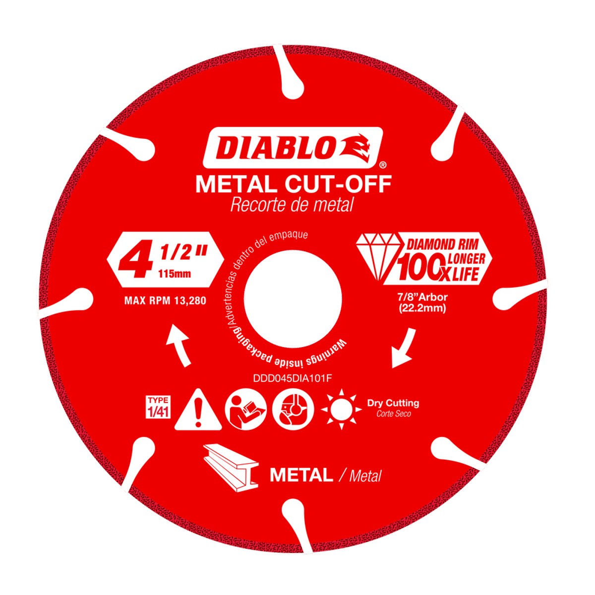 4-1/2" Diam Mtl Wheel