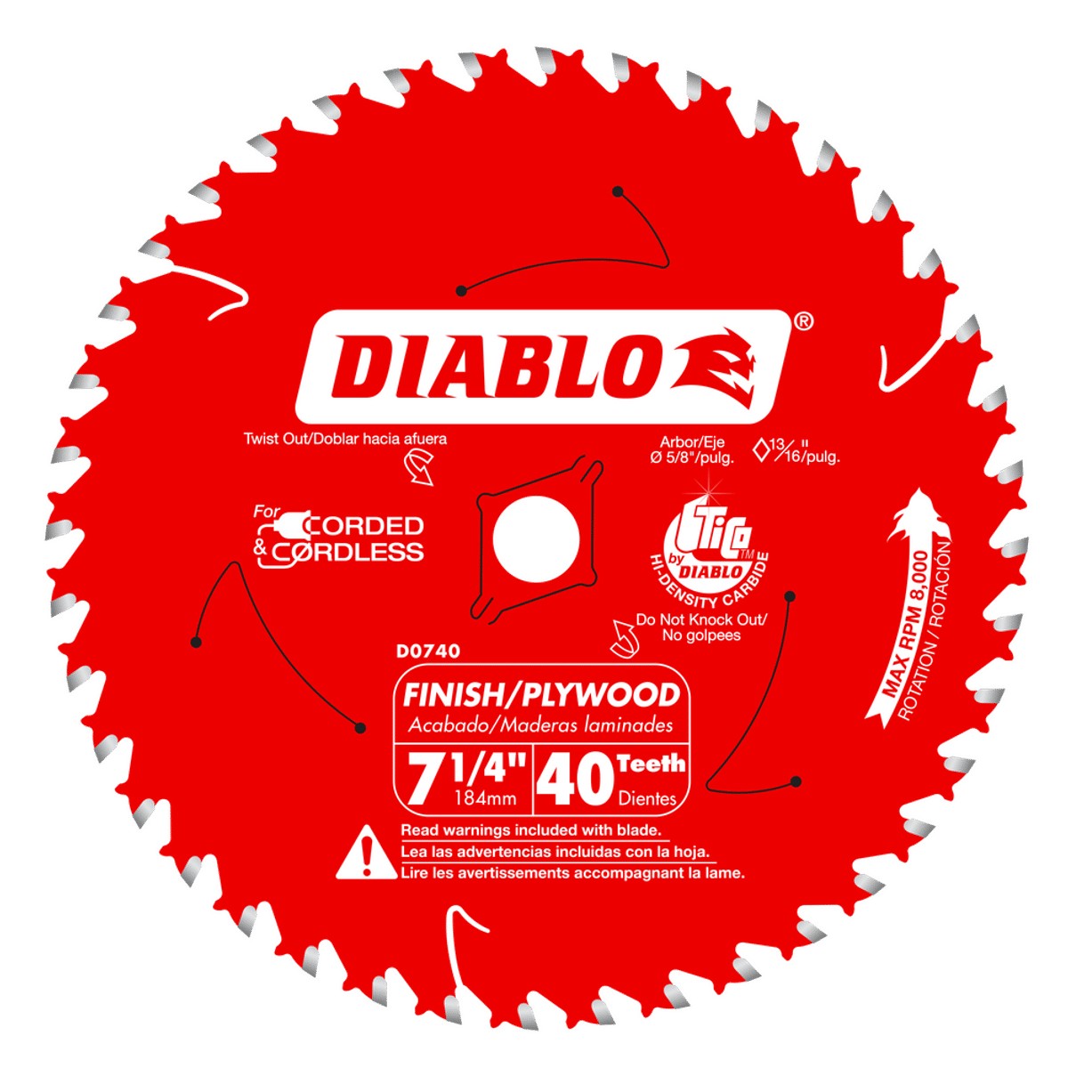7-1/4"x40t Saw Blade