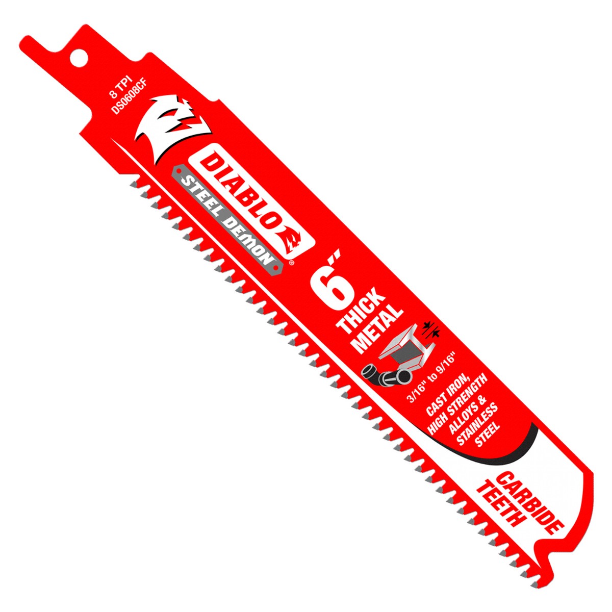 6" 8t Mtl Recip Blade