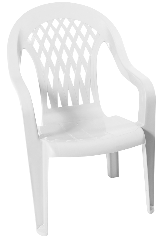 Wh Highback Resin Chair